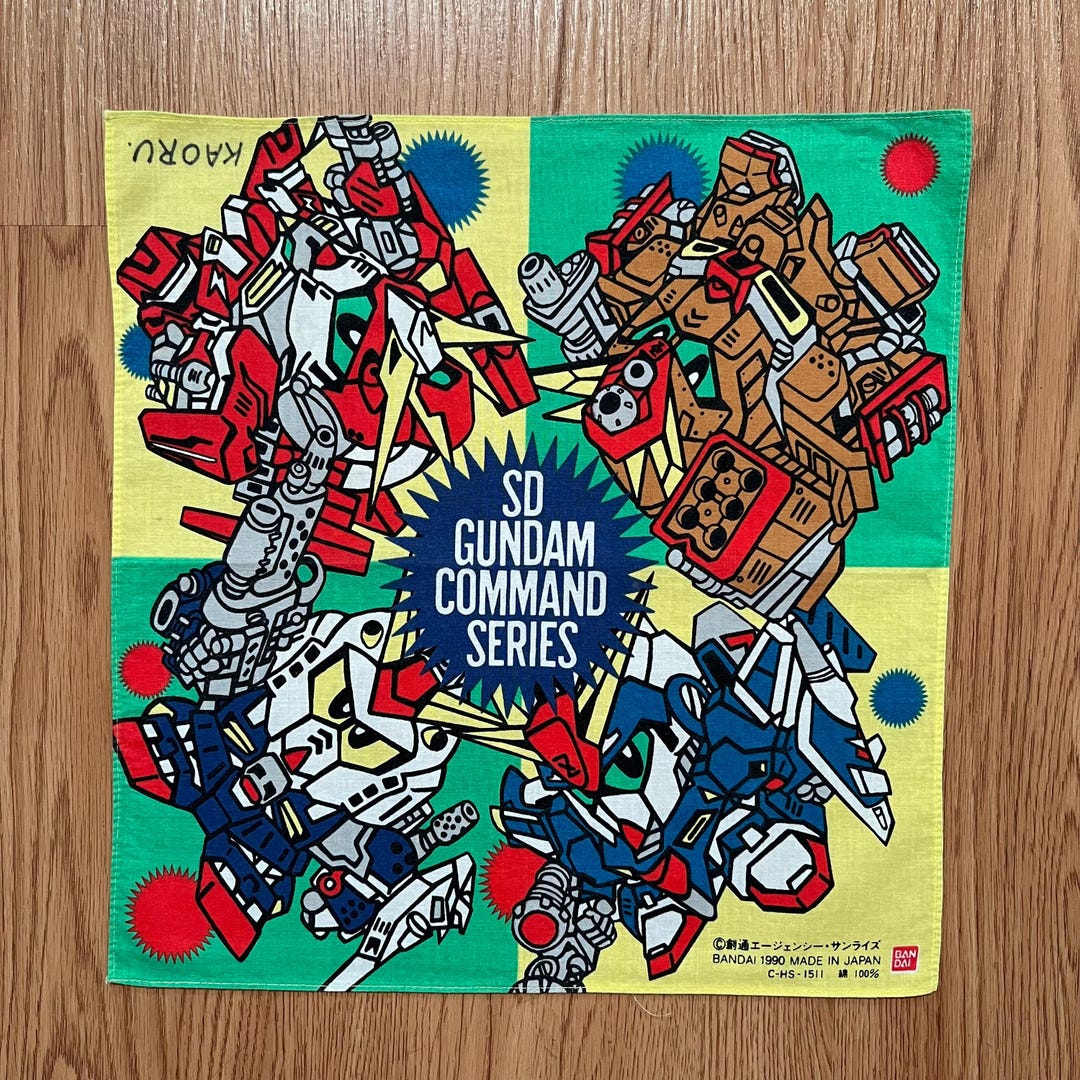 90年代ヴィンテージ SDガンダム コマンドシリーズ ハンカチ - Etsy 日本