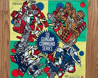 Vintage90s SD Gundam Comand series Handkerchief