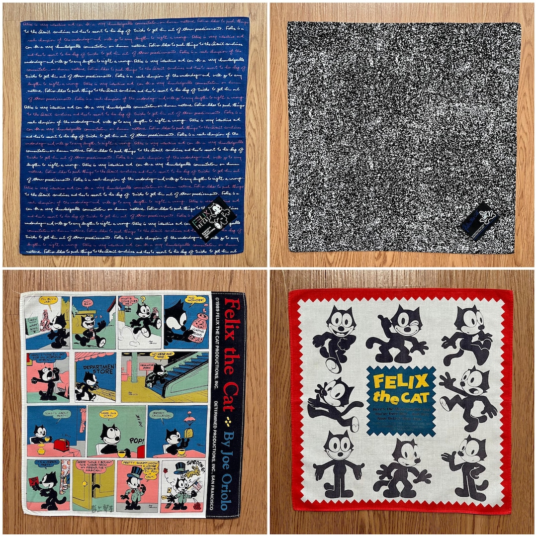 Vintage Felix the Cat Handkerchief - Etsy