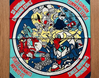 Vintage90s SD Gundam Comand series Handkerchief