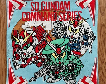 Vintage90s SD Gundam Comand series Handkerchief