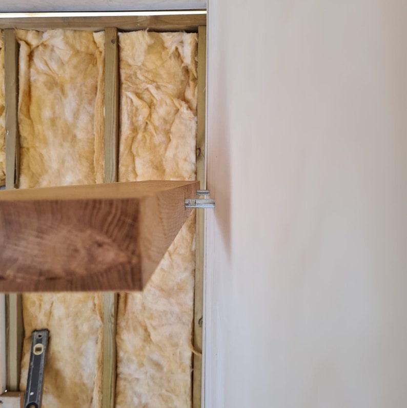 Handmade Oak Floating Solid Shelf Live Edge Waney Edge Etsy UK