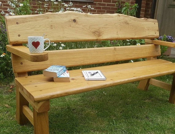 Heavy duty on sale wooden garden bench