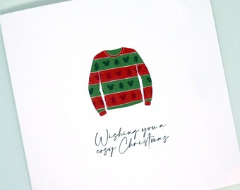 Wishing You A Cosy Christmas | Christmas Card | Disney Inspired Christmas Card