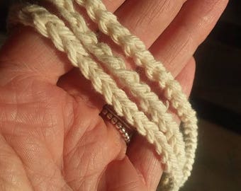Natural umbilical cord ties, cotton cord clamp for home birth crochet