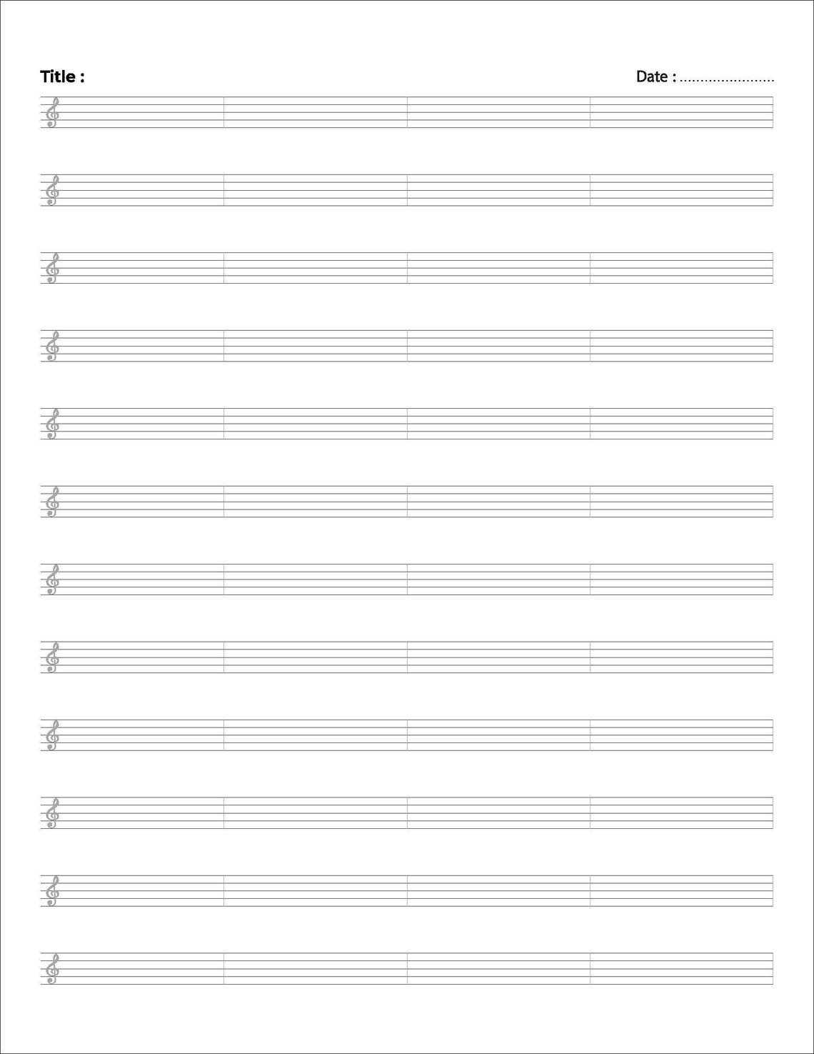 Blank Sheet Music Score Paper Sheet Music Writing Music Original Score Original Music Song ...