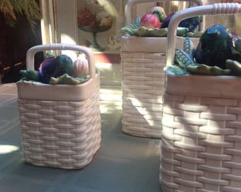 Fitz & Floyd Kitchen Harvest Canisters