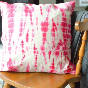 Tie and Dye Red Cushion Cover,, Tie Dye Pillow, Throw Pillowcover, Indigo Pillowcover, Boho Pillow, Boho Decor
