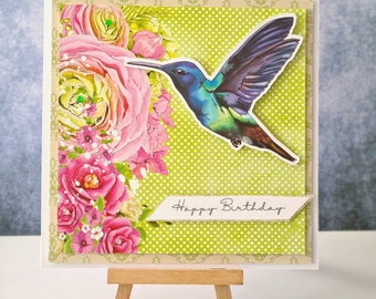 Happy Birthday Card.  Handmade greetings card. MUM / Sister / Girlfriend / Grandmother / Auntie / Friend / Daughter / Special Person.