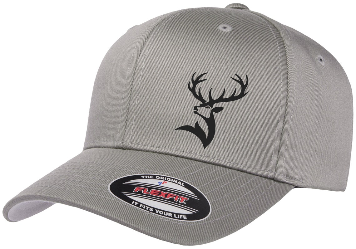 HUNTING DEER FLEXFIT Hat Etsy