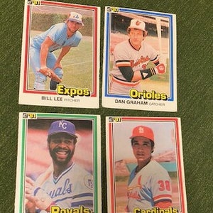 DONRUSS Baseball Cards - Annata - 1981 - Set di (8)