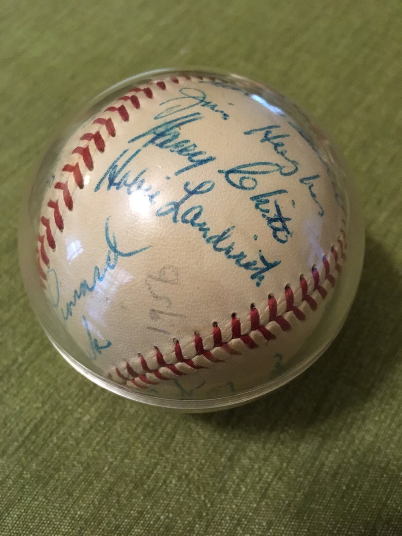Chicago Cubs Signed Ball 1956 image 3