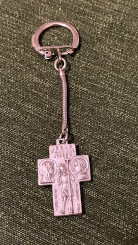 Key Chain - Jesus, Mary & Joseph, St Christopher -