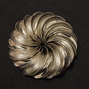 Silver Metal Brooch - Vintage - 1960s