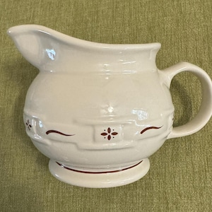 Longaberger - Woven Traditions - Small Pitcher - Red - Vintage