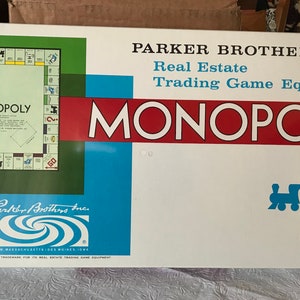 Parker Brothers - Monopoly - Board Game - 1961