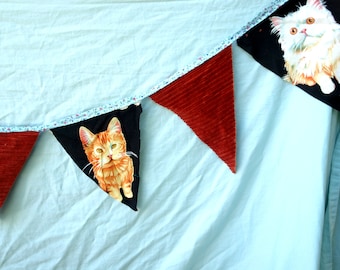 Party flags: cats/ orange