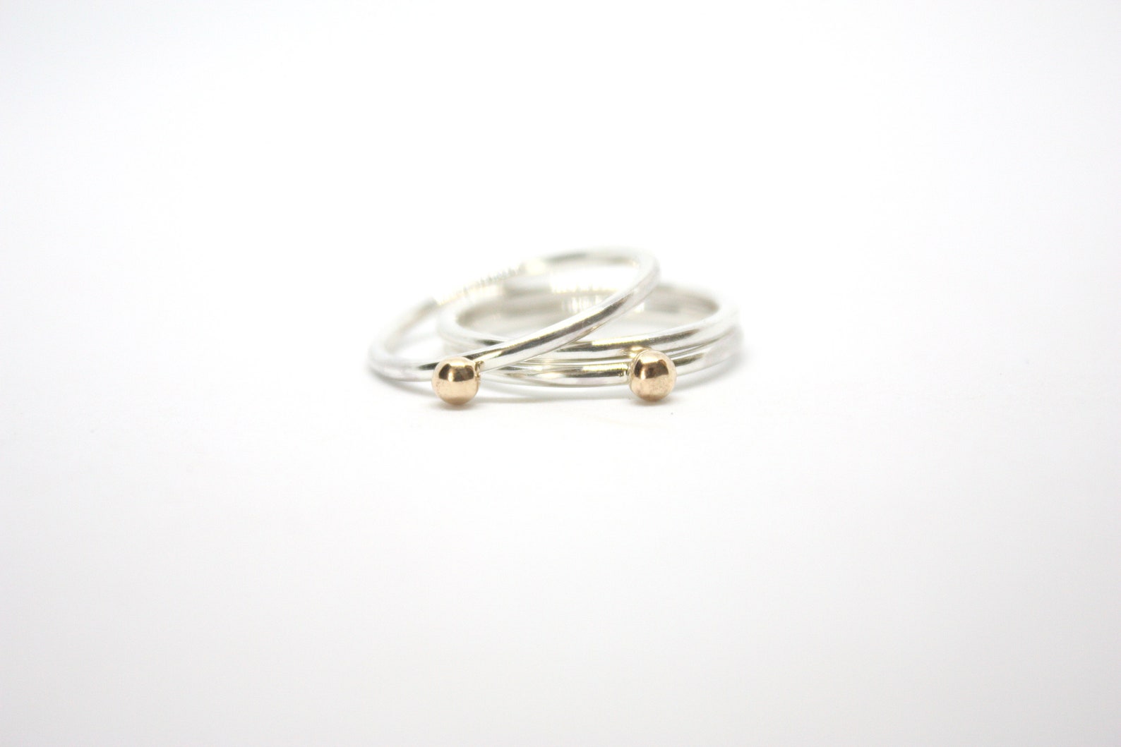 Jemant Bagues Empilables En Or Pour Femme, Ne Ternit Pas, Délicates Et Empilables, Plaquées Or 18 Carats, Bagues De Phalange Connectées à Plusieurs Maillons Pour Femme, 7, Zircone Cubique, Zircone