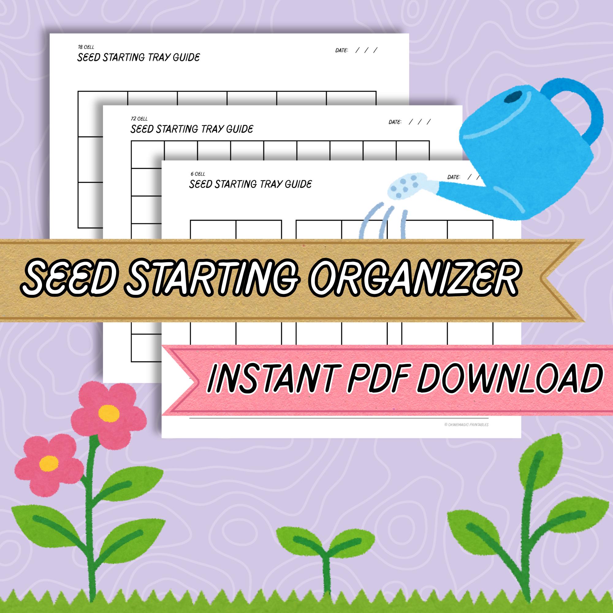 Seed Starting Planner | Garden Organizer Seed Cell Trays Printable PDF ...