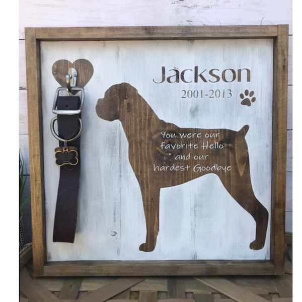 Dog Loss Sign-18"x18"-Dog Memorial Gift-Pet Memorial Gift-Personalized Pet Memorial-Custom Pet Memorial-Dog Loss Gift-Pet Memorial Gift