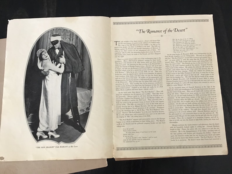 The Desert Song, Original Souvenir of Lillian Albertsons Thrilling Operetta image 4