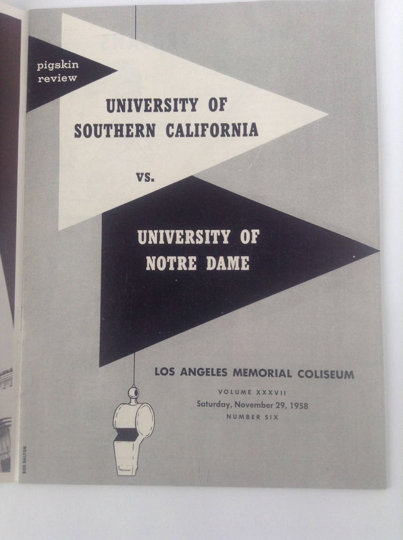 Pigskin Review USC vs. Norte Dame November 29 1958. NCAA image 2