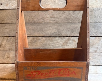 Vintage wood Pepsi-Cola caddy
