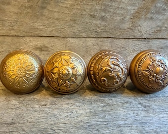 Antique Brass passage door knobs