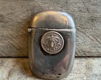 American Watch Company sterling silver match safe