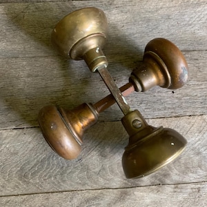 Antique brass door knob