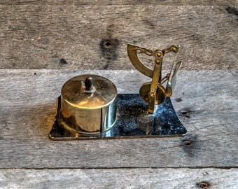 Vintage Letter Scale and Stamp Dispenser