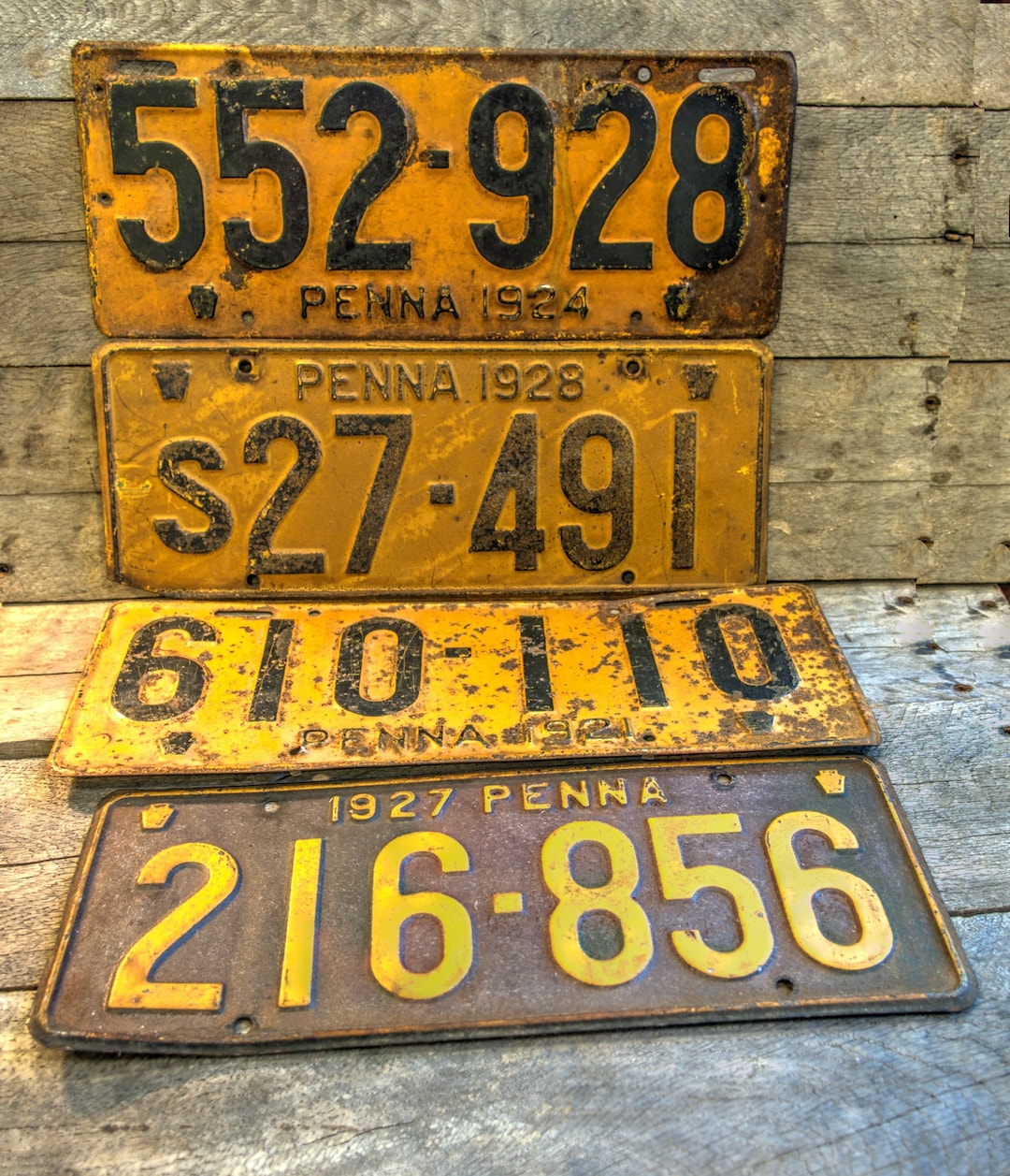 Vintage Pennsylvania 1920's License Plates - Etsy