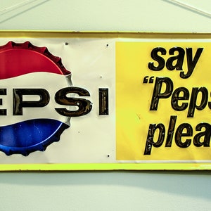 Cartel publicitario de Pepsi.