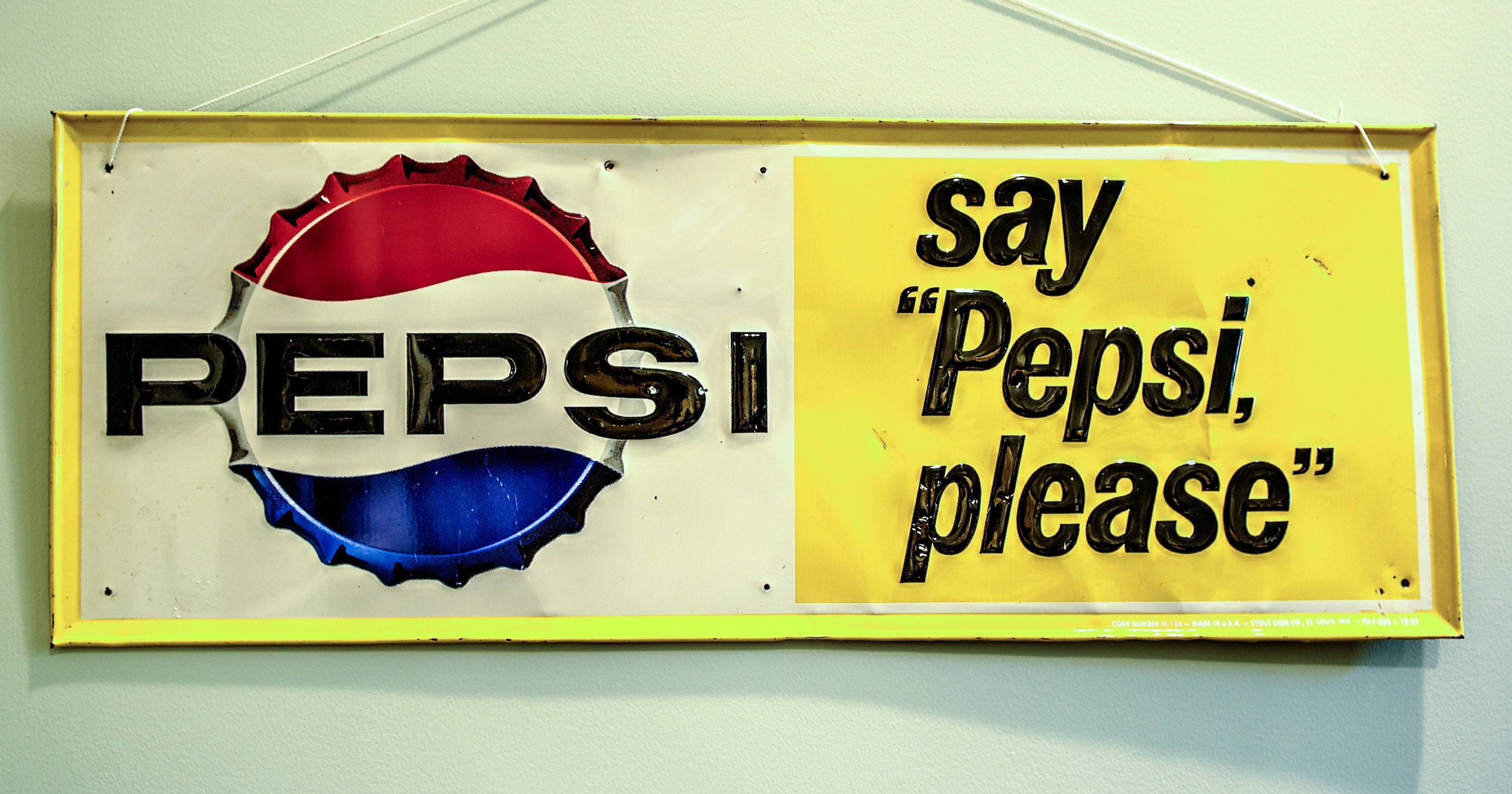 Pepsi advertisement sign