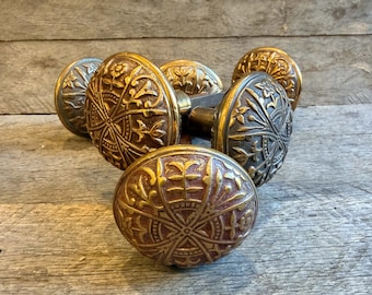 Juego de pomos de puerta de bronce Lockwood