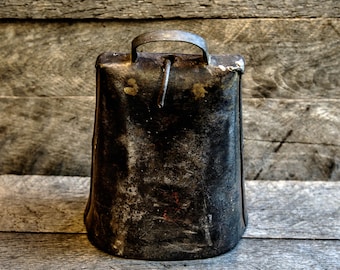 Vintage iron cow bell