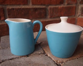 1950's Creamer pitcher and sugar bowl