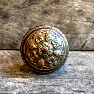 Antique brass door knob