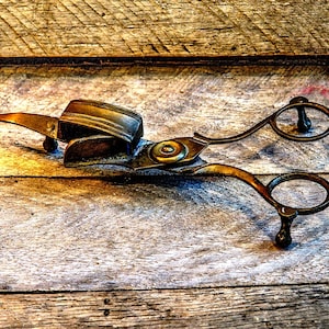 Vintage candle wick scissors