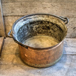 Antique Copper cooking pot