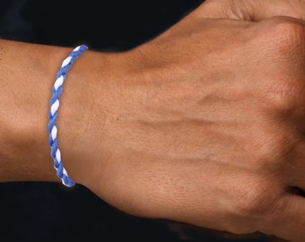 Braccialetto Twisted Football blu reale/bianco