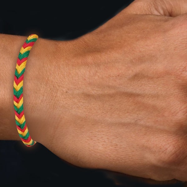 Bracelet Rasta, bracelet, bracelet couleurs Rasta, bracelet d'amitié, bracelet.