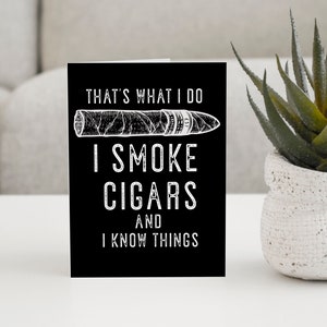 Printable Father's Day Card, Father's Day Card, Cigar Lover Card, Gift For Dad, Gift For Cigar Lovers, Cigar Collector, Digital Card