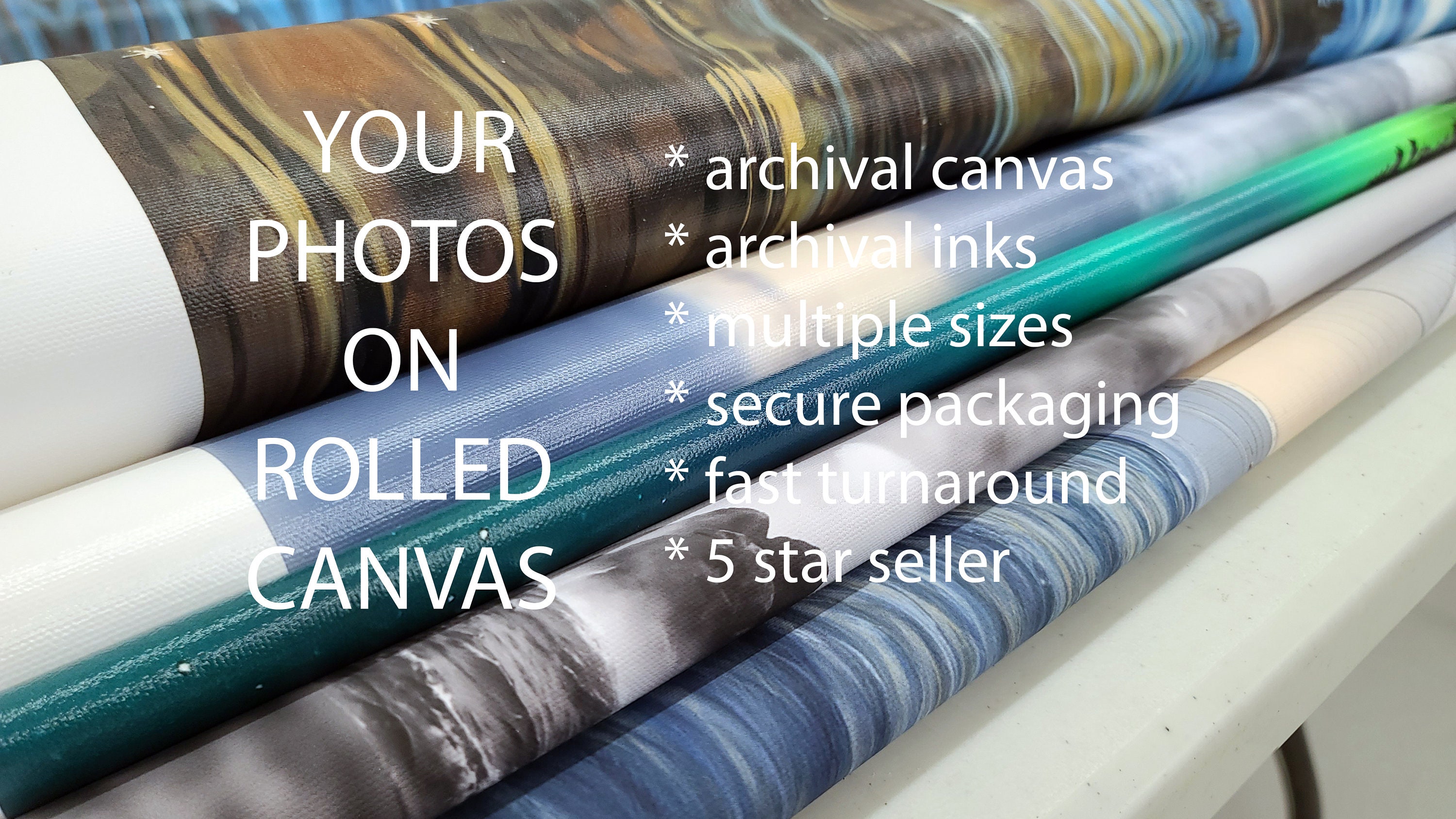 Rolled Canvas Family Photo Prints, Print Your Photos, Gift for Family, Rolled  Canvas Print, Your Custom Canvas Prints, Your Photos on Canvas 