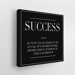 Printable Definition Art, Printable Success Definition, Success Art, Motivational Art, Print At Home Entrepreneur Sign