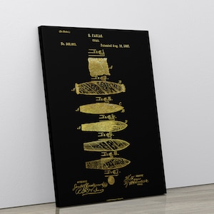 Cigar Patent Print, Cigar Decor, Cigar Art Print, Cigar Lover Gift, Cigar Art,  Man Cave Decor, Gift For Dad, Father&#39;s Day Gift
