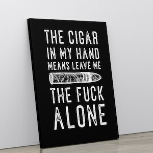 Cigar Decor, Cigar Art Print, Cigar Lover Gift, Cigar Art,  Man Cave Decor, Father&#39;s Day Gift, Gift For Dad