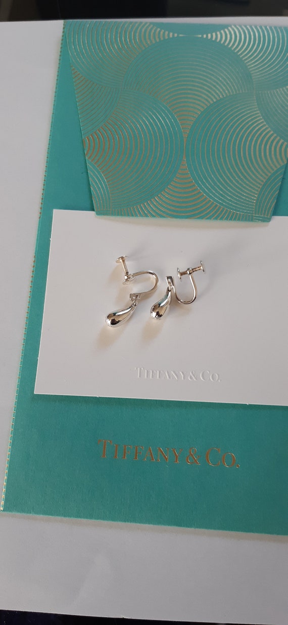 Tiffany & Co Sterling Elsa Peretti silver 925 dro… - image 3