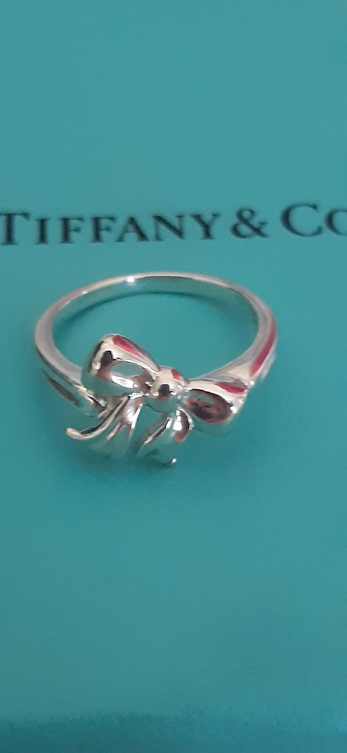 Tiffany bow ribbon ring deals