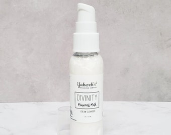 Mineral Milk cream cleanser DIVINITY facial elements ( pH balanced / anti-aging/ sulfate-free / fragrance-free )